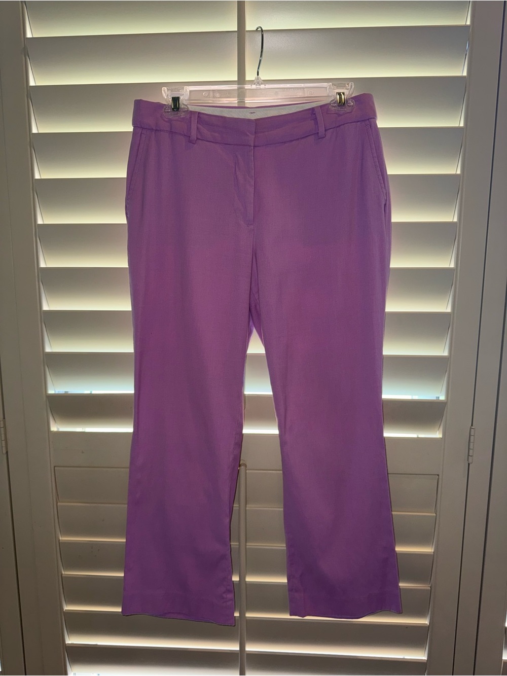 Talbots Lavender Straight-Leg Dress Pants - Picture 3 of 3
